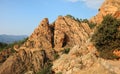 awesome panoramic view of Badlands called Calanques of Piana in