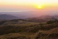 Panoramic view at sunset in Monteverde hills, Costa Rica