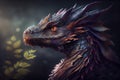 Awesome portrait of a dragon.generative ai