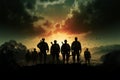 Awesome recruitment poster features a striking army soldiers silhouette