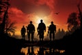 Awesome recruitment poster features a striking army soldiers silhouette