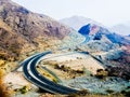 Awesome Curvy Road through Mountains