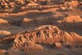 Awesome Rock Formations at the Moon Valley or El Valle de la Luna, Atacama Desert, San Pedro Atacama, Northern Chile Royalty Free Stock Photo