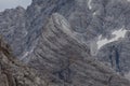 Awesome rocky scenario in the Mount Duranno area, Dolomites Royalty Free Stock Photo