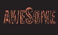 Awesome slogan for your t-shirt design. illustration.