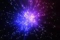 Awesome space teleportation blast background