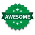 Awesome stamp seal Royalty Free Stock Photo