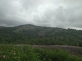 Awesome stone hills with green nature