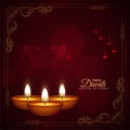 Awesome stylish Happy Diwali festival greeting background