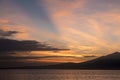 Awesome sunrise and still water on Gili Air Island, Indonesia