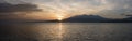 Awesome sunrise and still water on Gili Air Island, Indonesia