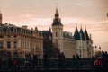 Awesome sunset shot of the buildings in Paris