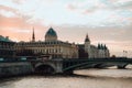 Awesome sunset shot of the buildings in Paris