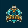 Awesome super hero logo template