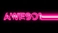 Awesome text revealed neon modern hot glowing motion background