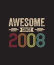 Awesome Since 2000 15th Birthday Retro TShirt