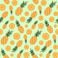 Awesome Unique Fresh Pineapple Pattern