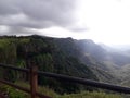 Vally view with partial light and darkness at Amboli India