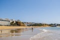 Awesome view of Albufeira Beach, panoramic , turistic and famous place called praia dos pescadores or fisherman beach in Albufeira