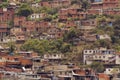 Awesome view of Artigas and Moran Slums in green hills Caracas Venezuela Royalty Free Stock Photo