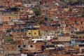 Awesome view of Artigas and Moran Slums in green hills Caracas Venezuela Royalty Free Stock Photo