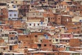 Awesome view of Artigas and Moran Slums in green hills Caracas Venezuela Royalty Free Stock Photo