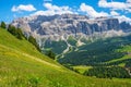 Awesome view at a mountain in the Dolomites Royalty Free Stock Photo