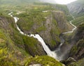 Awesome Voringfossen Royalty Free Stock Photo