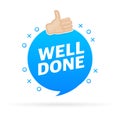 Awesome well done button, great design for any purposes. Flat vector illustration. Vector illustration