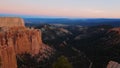 Awesome wide angle view over Bryce Canyon National Park in Utah Royalty Free Stock Photo