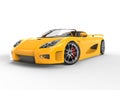 Awesome yellow sportscar - studio shot Royalty Free Stock Photo