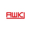 AWK letter logo creative design with vector graphic, Royalty Free Stock Photo