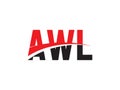AWL Letter Initial Logo Design Vector Illustration Royalty Free Stock Photo