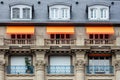 Awnings on the balconies Royalty Free Stock Photo