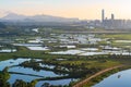 The River-loop area of Shenzhen River Royalty Free Stock Photo