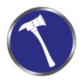 Ax firefighter isolated icon