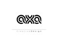 AXA Creative Unique Modern Letter Logo Design Royalty Free Stock Photo