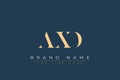 AXD abstract letter logo design Royalty Free Stock Photo