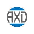AXD letter logo design on white background. AXD creative initials circle logo concept. Royalty Free Stock Photo
