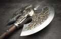 Axe blade close up Royalty Free Stock Photo