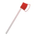 Axe carpenter tool red lines Royalty Free Stock Photo