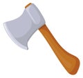 Axe icon. Lumberjack symbol. Sharp timber work equipment Royalty Free Stock Photo