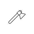 axe icon. Simple thin line, outline  of Construction tools icons for UI and UX, website or mobile application Royalty Free Stock Photo