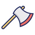 Axe Isolated Vector icon which can easily modify or edit Royalty Free Stock Photo