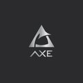 Axe logo Simple and Modern Design Royalty Free Stock Photo