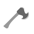 Axe or lumberjack with round edge. Vector illustration.