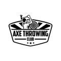 Axe throwing club logo template