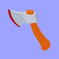 Axe tool icon vector. Sharp Axe wood cutter icon vector. Sharp Axe illustration Royalty Free Stock Photo