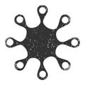 Axenic Microbe Grunge Icon Image