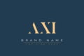 AXI abstract letter logo design Royalty Free Stock Photo
